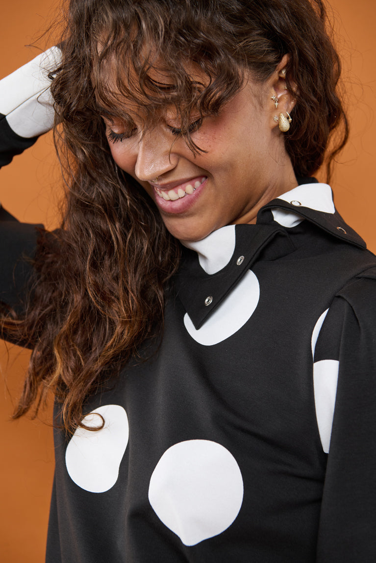 Froks Jenny Bluse / Black & Dots