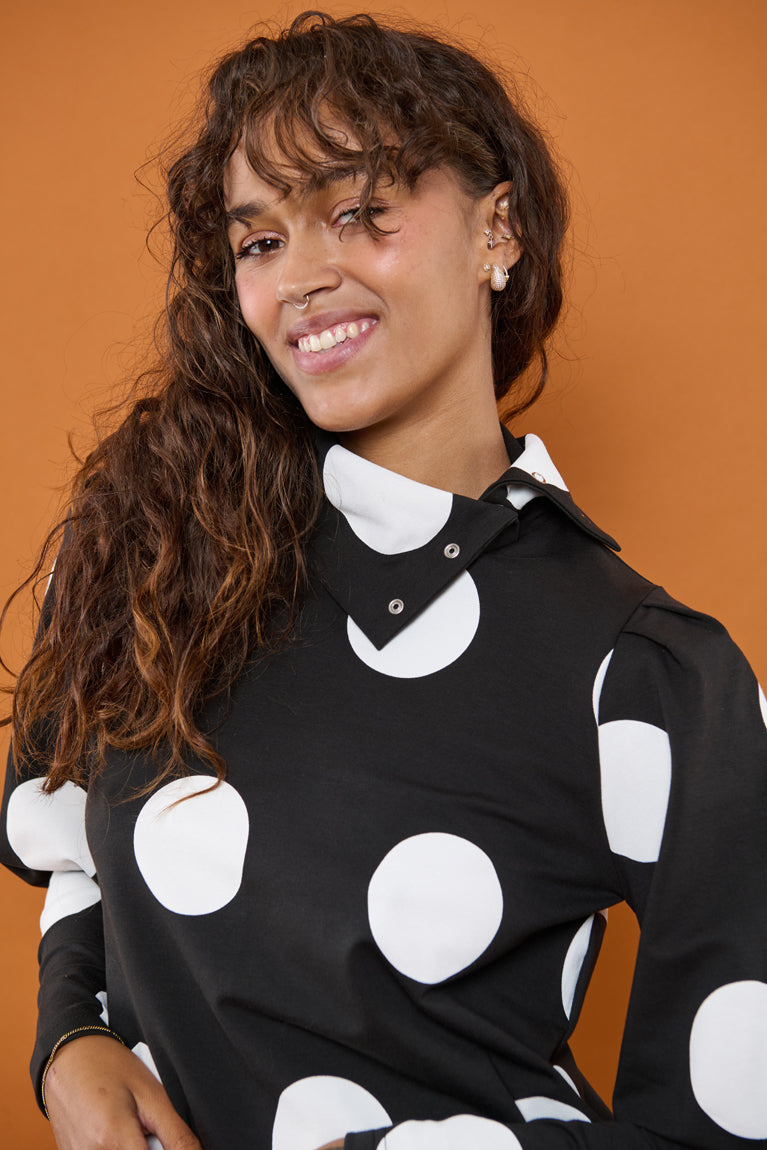 Froks Jenny Bluse / Black & Dots