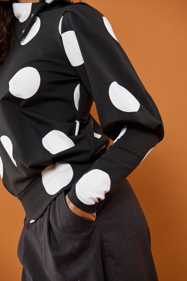 Froks Jenny Bluse / Black & Dots