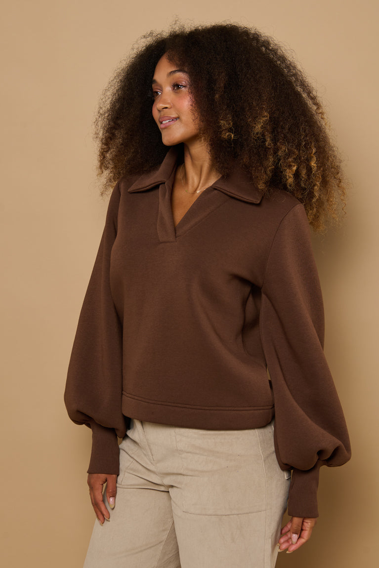 Froks Maya Sweatshirt / Bark brown