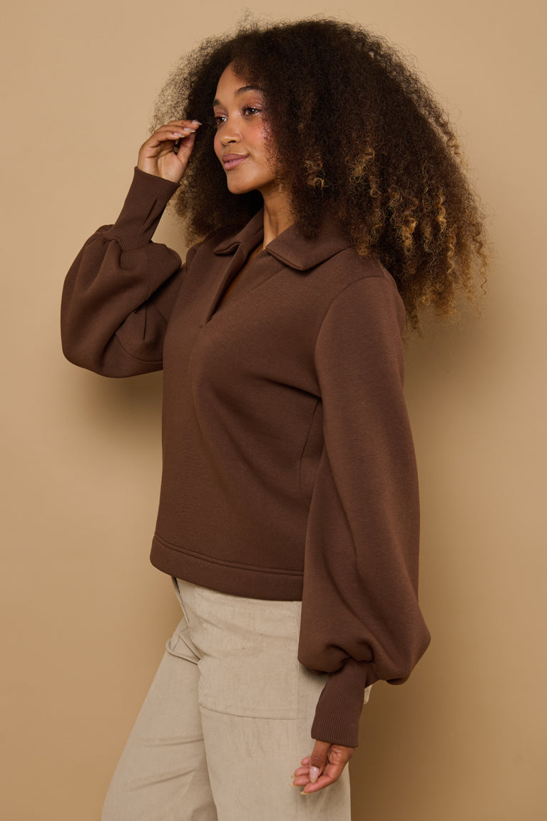 Froks Maya Sweatshirt / Bark brown
