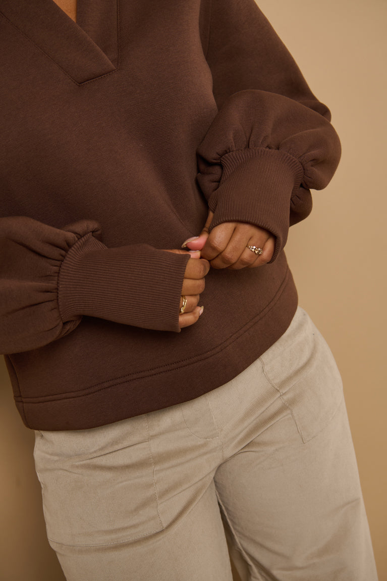 Froks Maya Sweatshirt / Bark brown