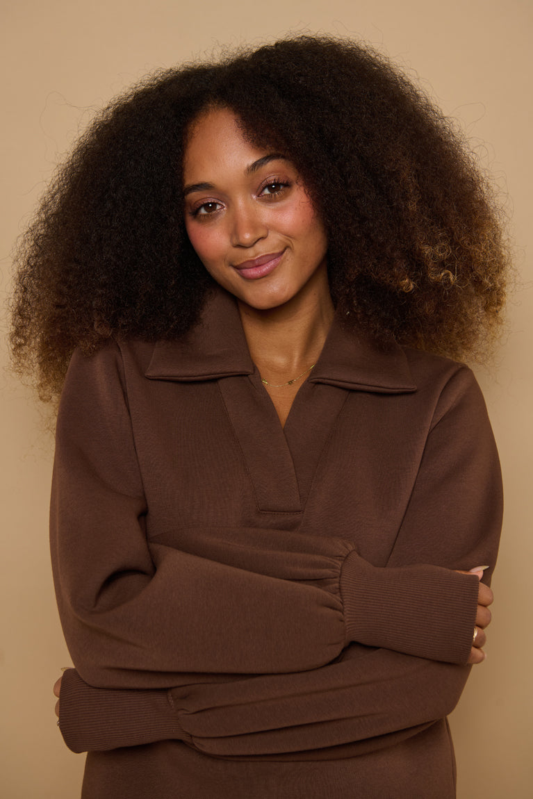 Froks Maya Sweatshirt / Bark brown