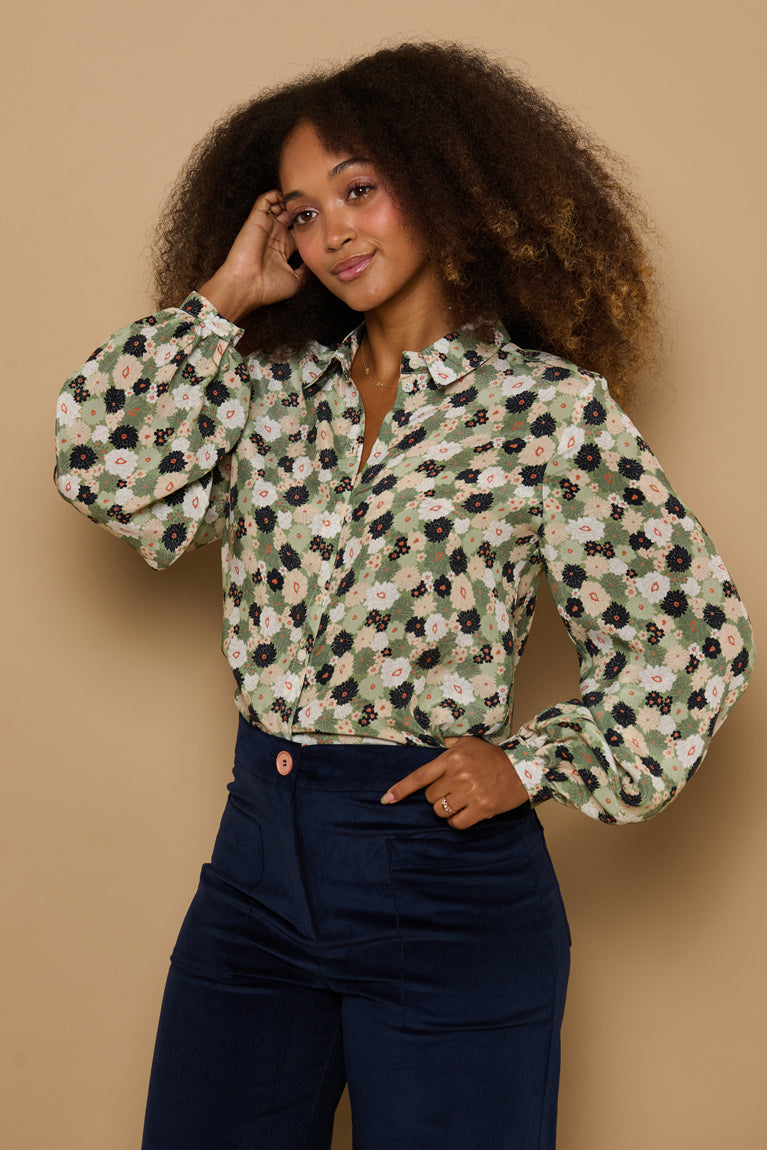 Froks Eline Skjorte / Blooming petite flowers