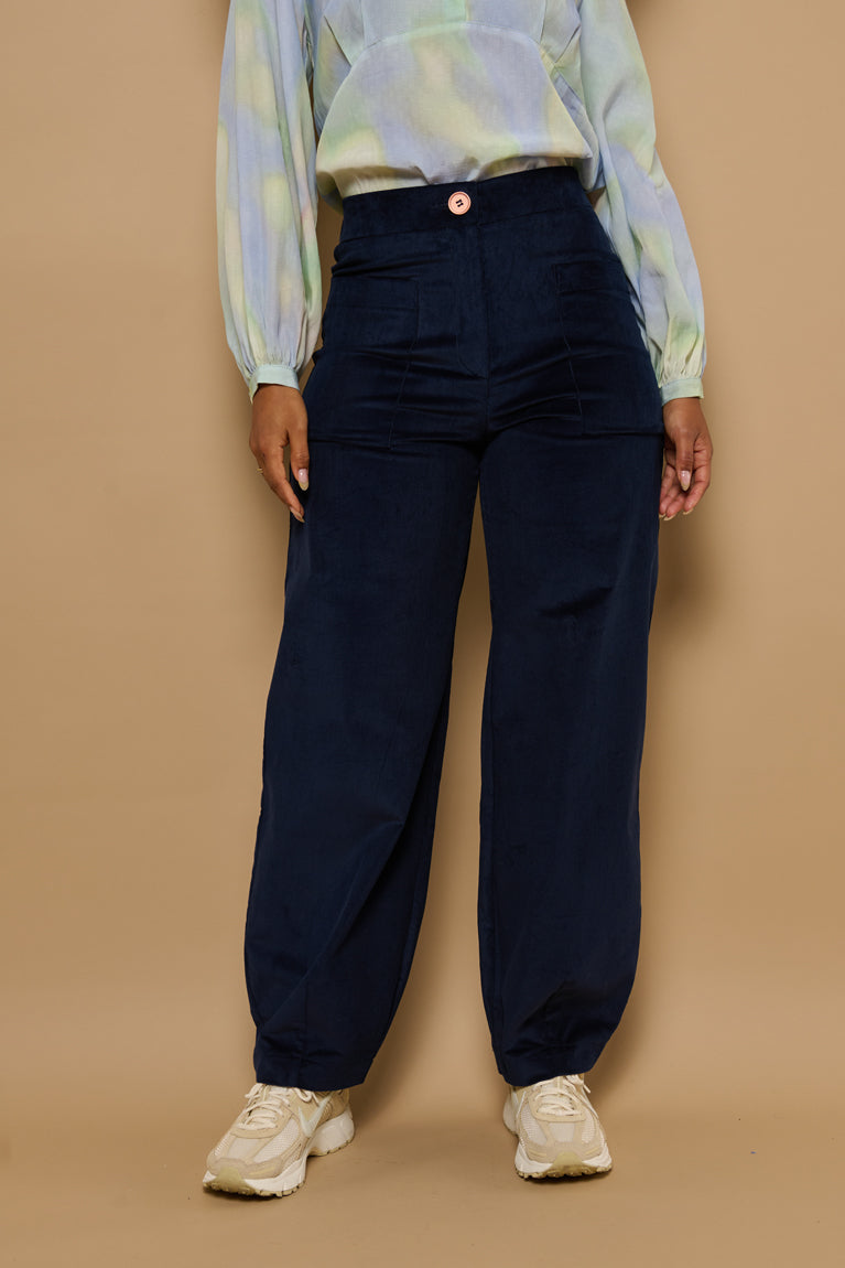 Froks Leia Bukser / Sailor blue corduroy