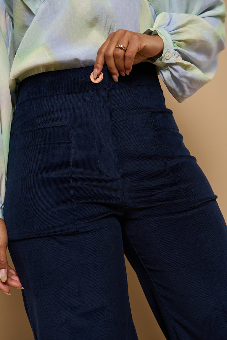 Froks Leia Bukser / Sailor blue corduroy