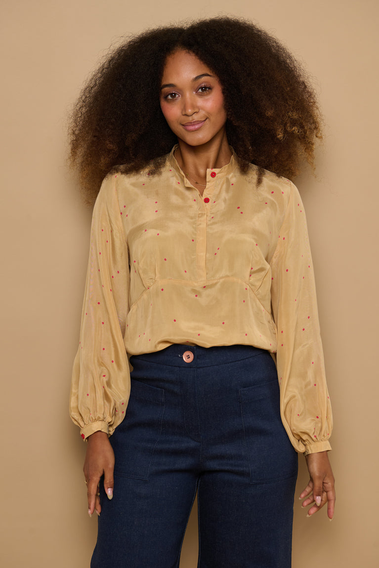 Froks Amelia Tunika Skjorte / Sahara & Watermelon drops