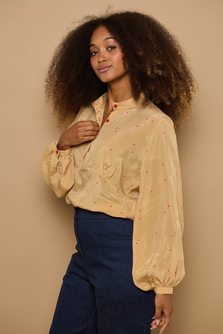 Froks Amelia Tunika Skjorte / Sahara & Watermelon drops