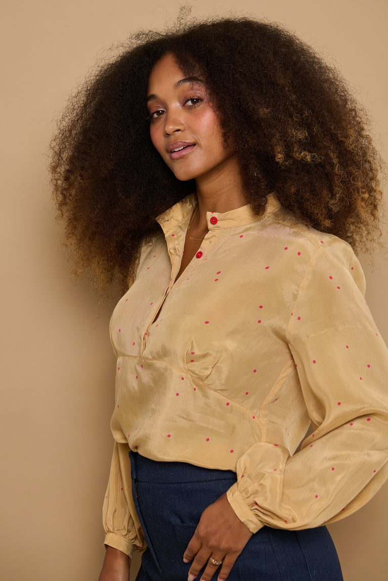 Froks Amelia Tunika Skjorte / Sahara & Watermelon drops