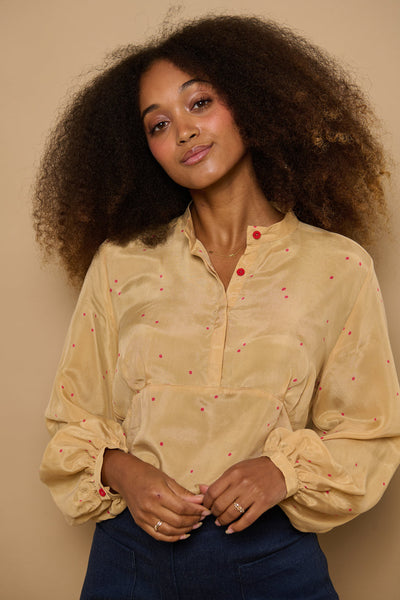 Froks Amelia Tunika Skjorte / Sahara & Watermelon drops