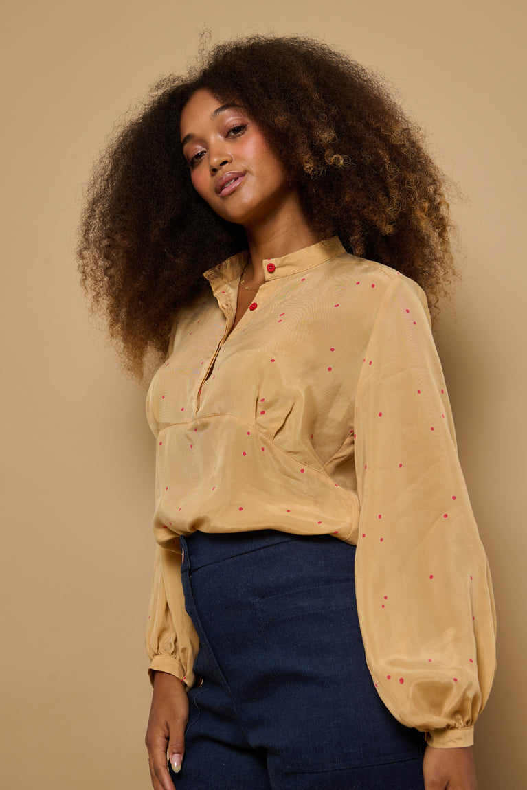 Froks Amelia Tunika Skjorte / Sahara & Watermelon drops