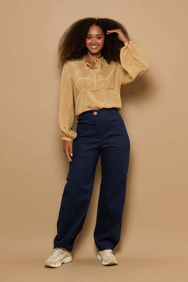 Froks Leia Bukser / Dark blue denim