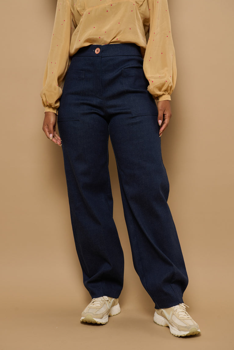 Froks Leia Bukser / Dark blue denim