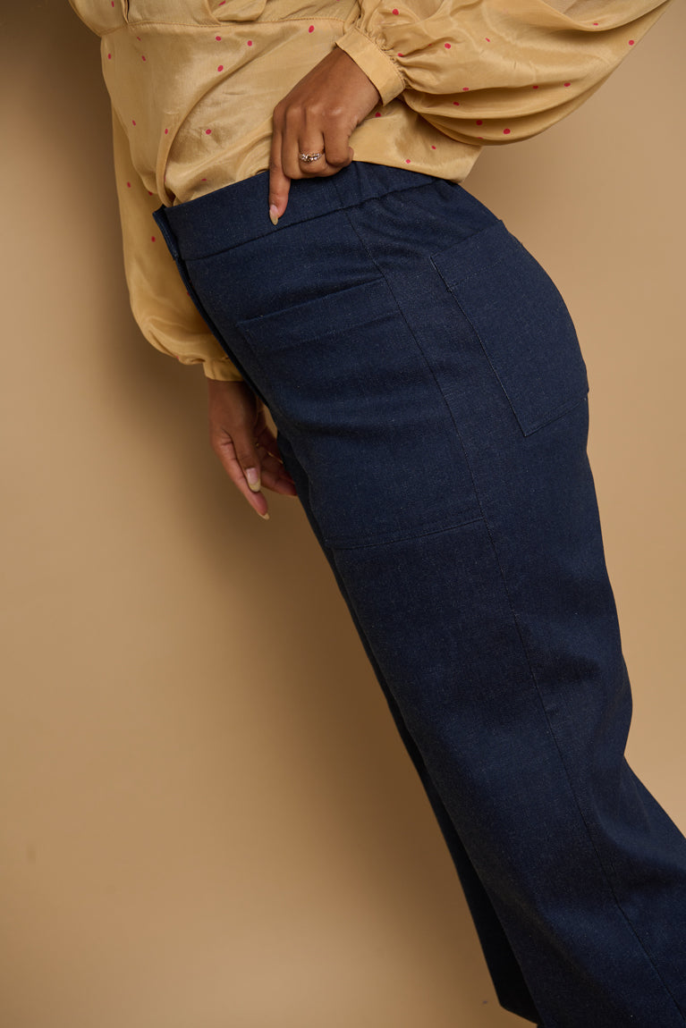 Froks Leia Bukser / Dark blue denim