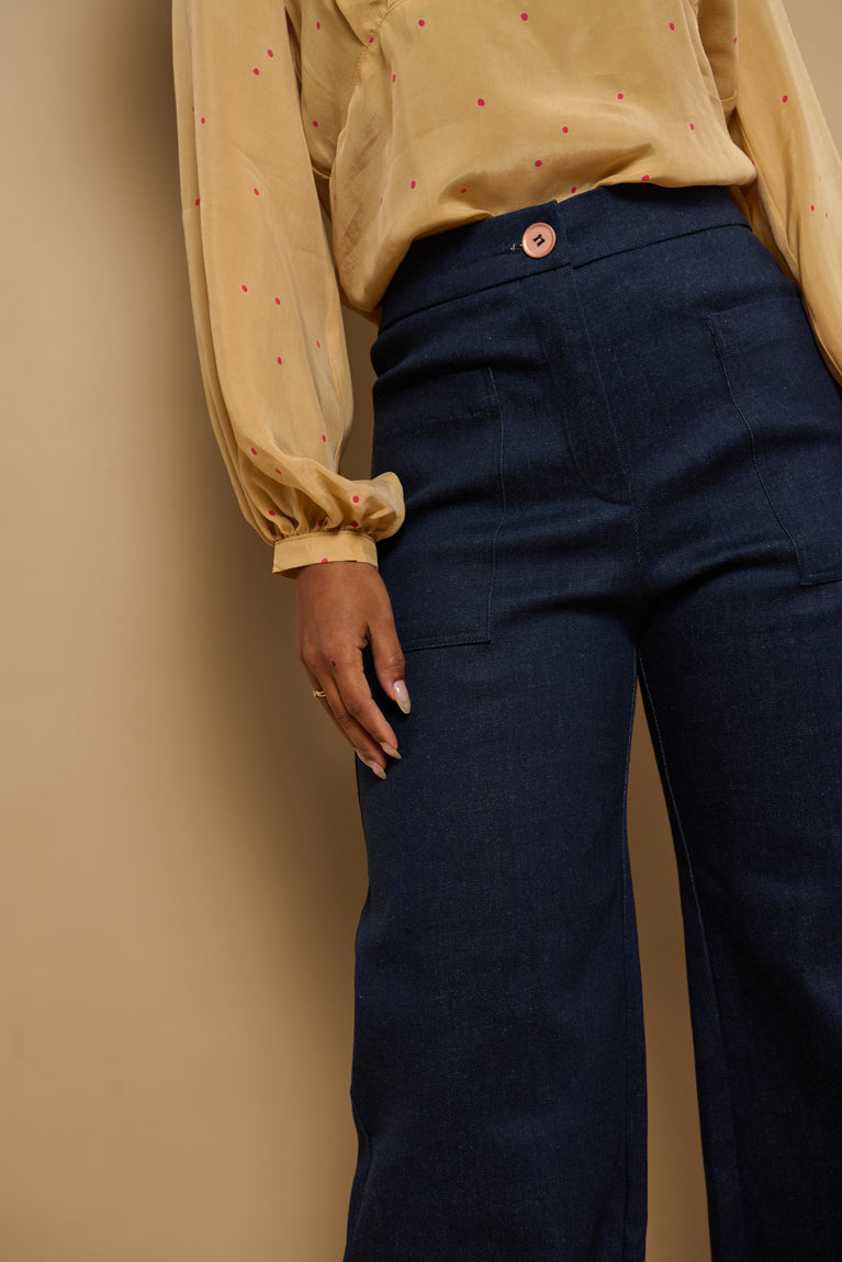 Froks Leia Bukser / Dark blue denim