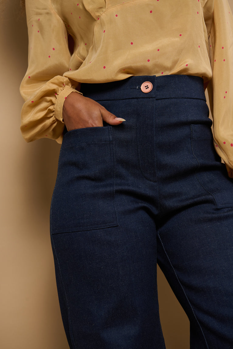 Froks Leia Bukser / Dark blue denim