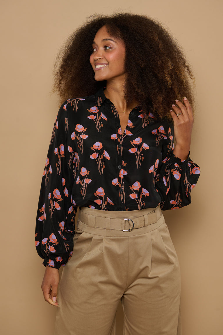 Froks Eline Skjorte / Black & Poppies