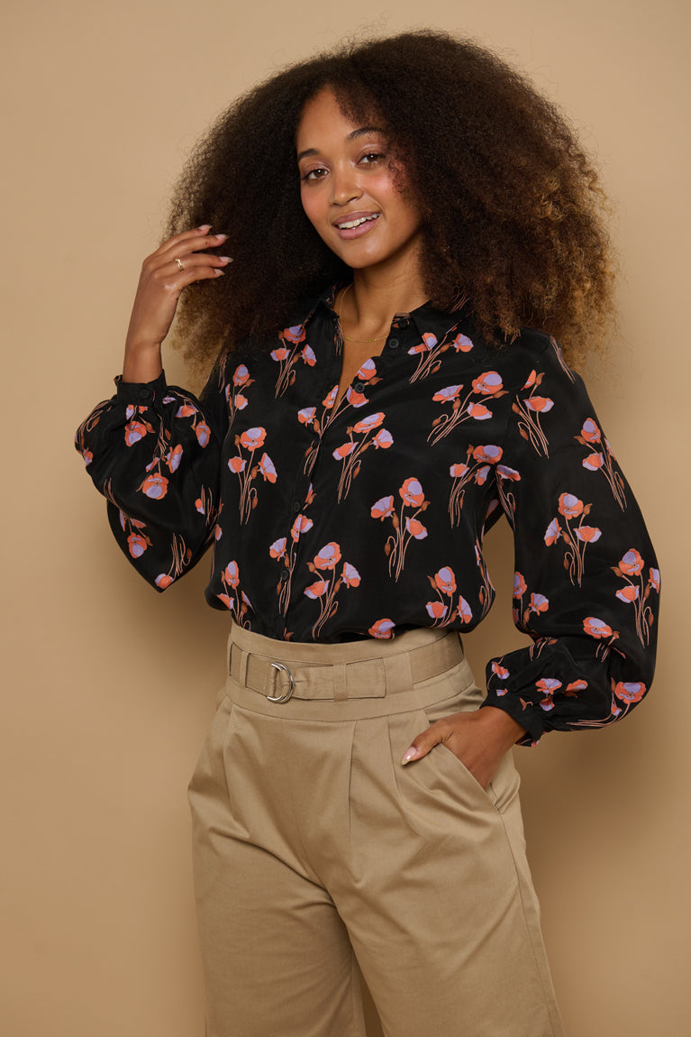 Froks Eline Skjorte / Black & Poppies