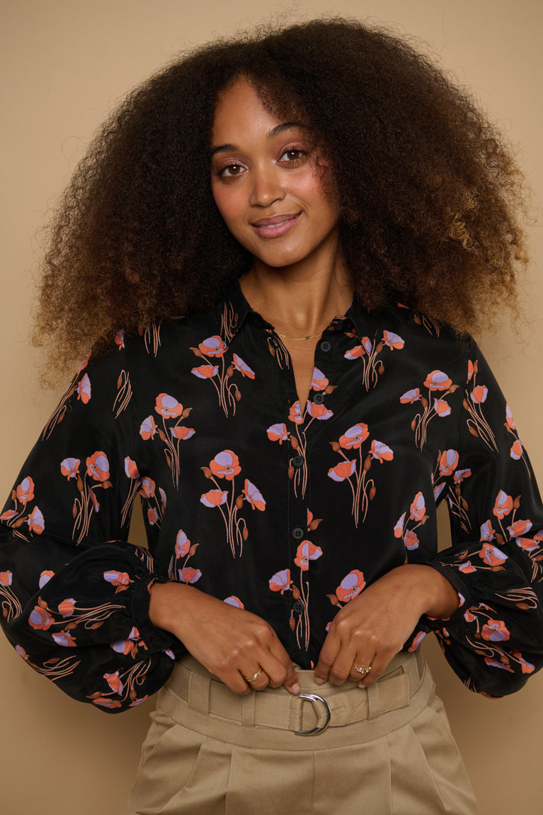 Froks Eline Skjorte / Black & Poppies