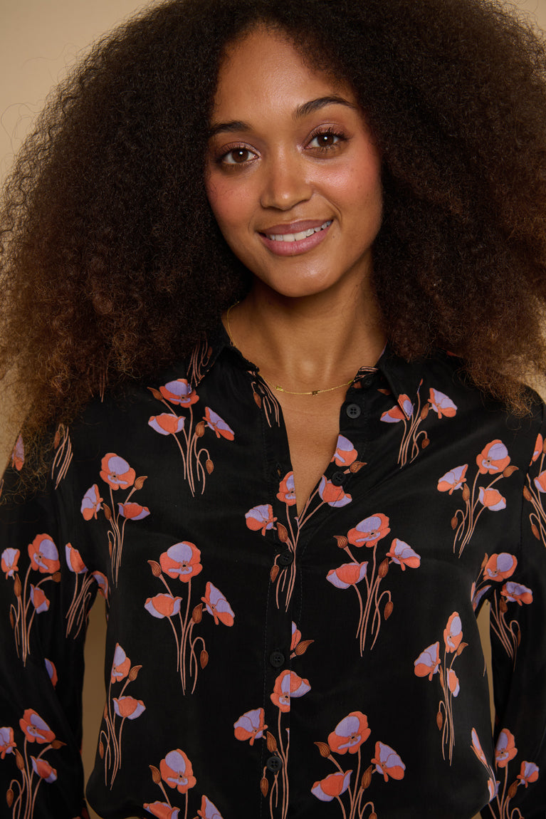 Froks Eline Skjorte / Black & Poppies