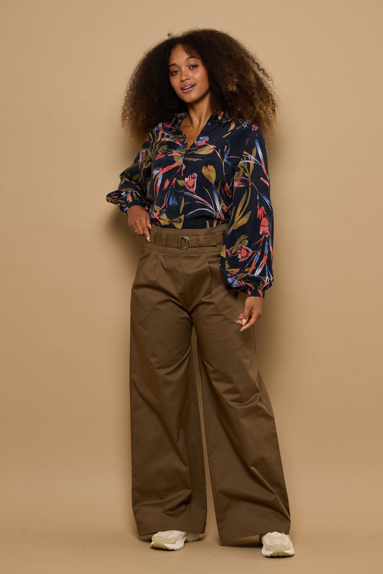 Froks Eline Skjorte / Botanical night garden