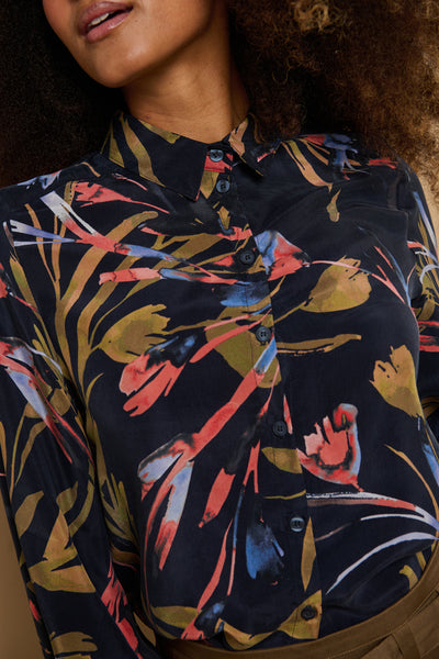 Froks Eline Skjorte / Botanical night garden