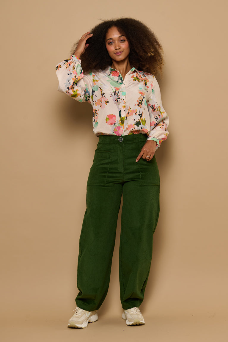 Froks Leia Bukser / Juniper green corduroy