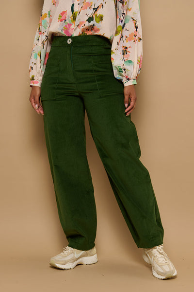 Froks Leia Bukser / Juniper green corduroy