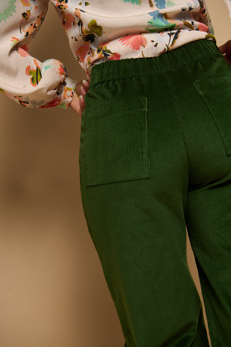 Froks Leia Bukser / Juniper green corduroy