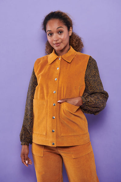 Froks Charlie Vest / Golden chai velvet