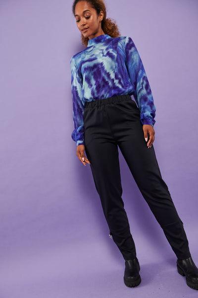 Froks Bobby Bukser / Black wool blend
